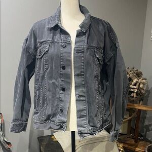 Free People Women's Gray Jean Jacket